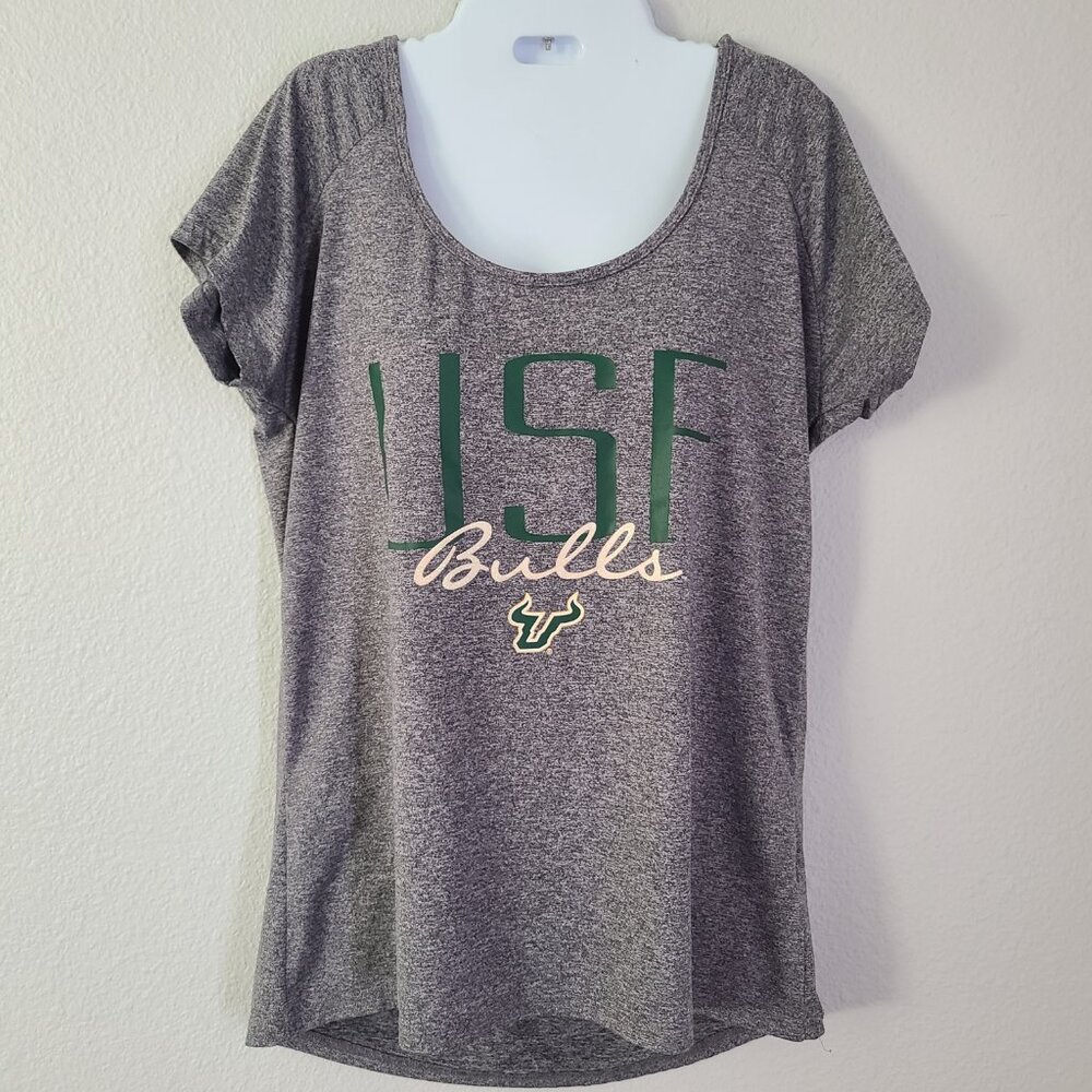 Rivalry Threads USF Bulls Gray Graphic Collegiate Team Short Sleeve tshirt sz M - Picture 3 of 11